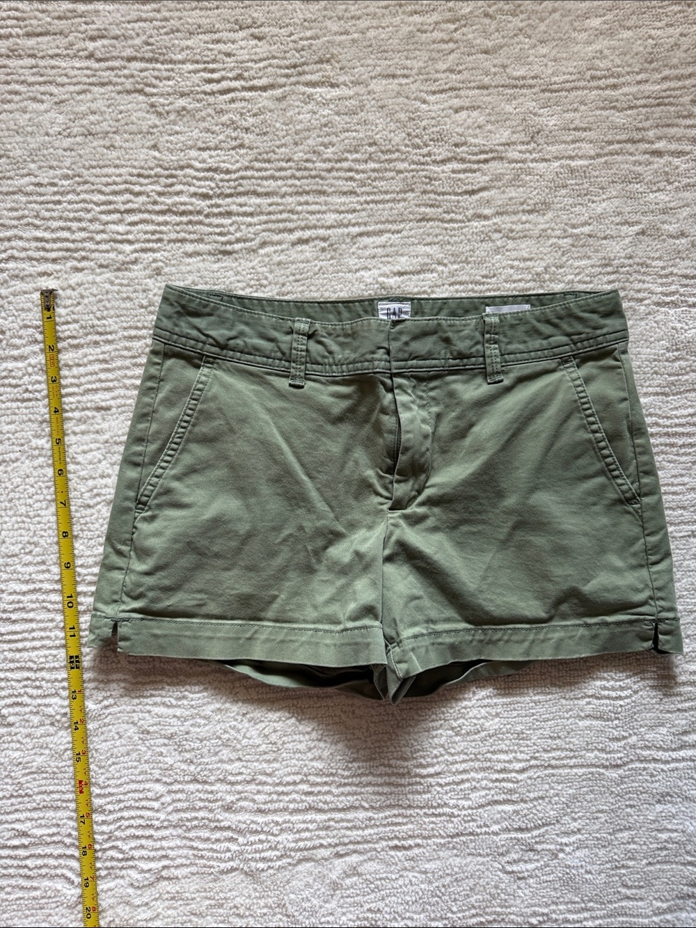 Women’s Gap Olive Green Cotton Casual Shorts